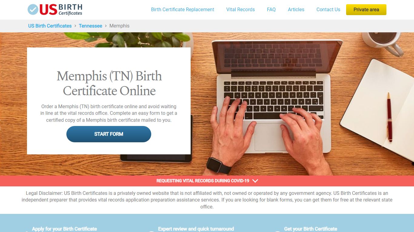 Memphis (TN) Birth Certificate Online - US Birth Certificates